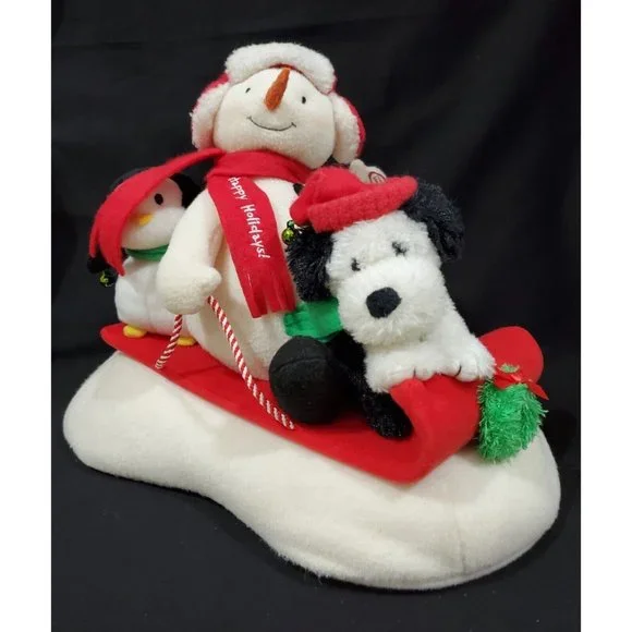 Holiday Hallmark Jingle Pals Snow What Fun Sledders Sing Dance